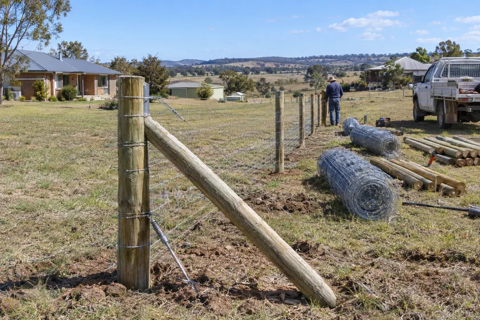 Post and wire and rural fencing