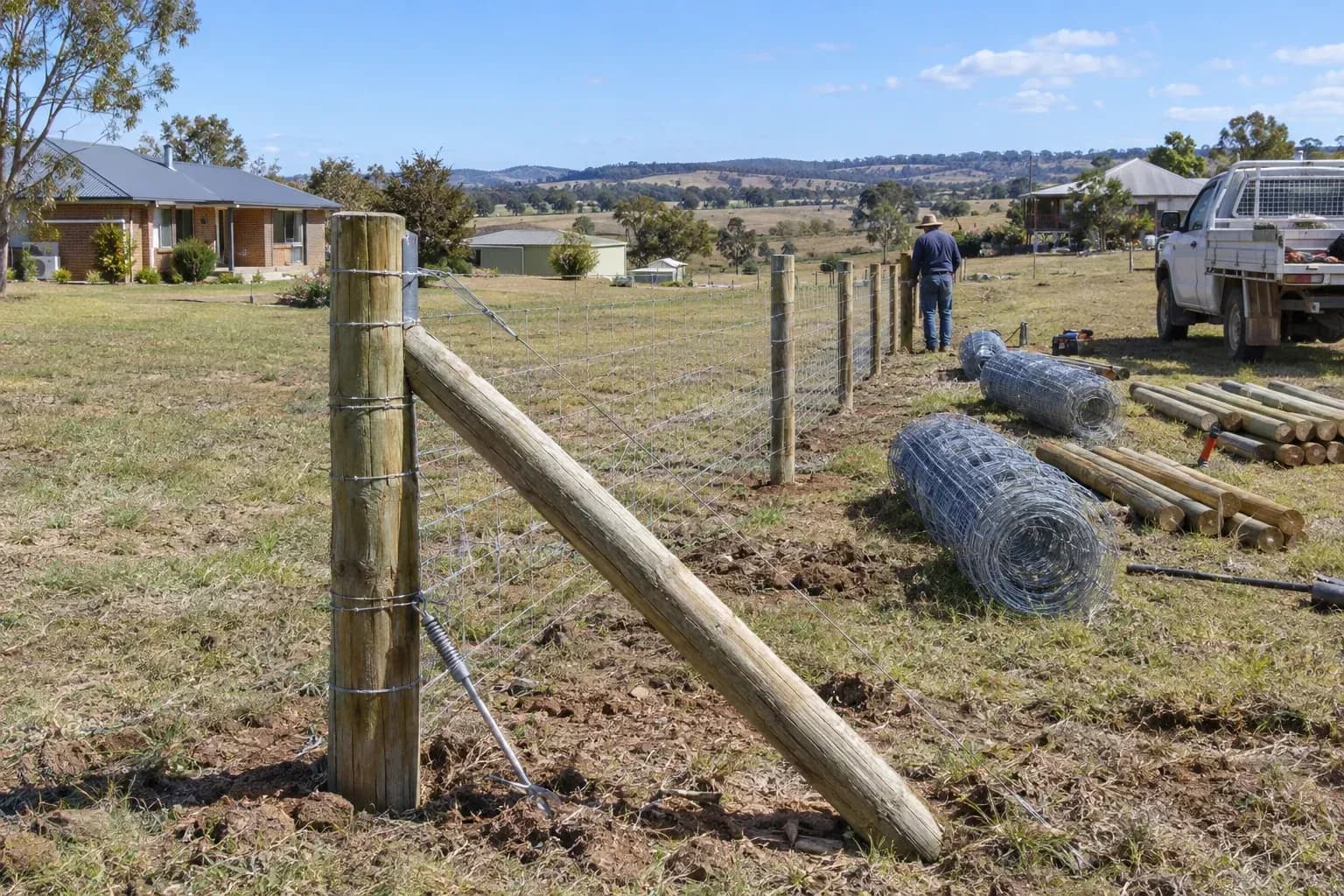 Post and wire and rural fencing